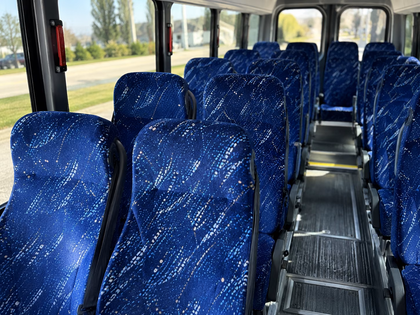 huntsville 18 passenger minibus interior