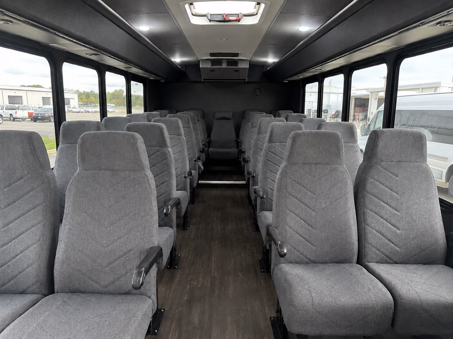 huntsville 20 passenger minibus inside