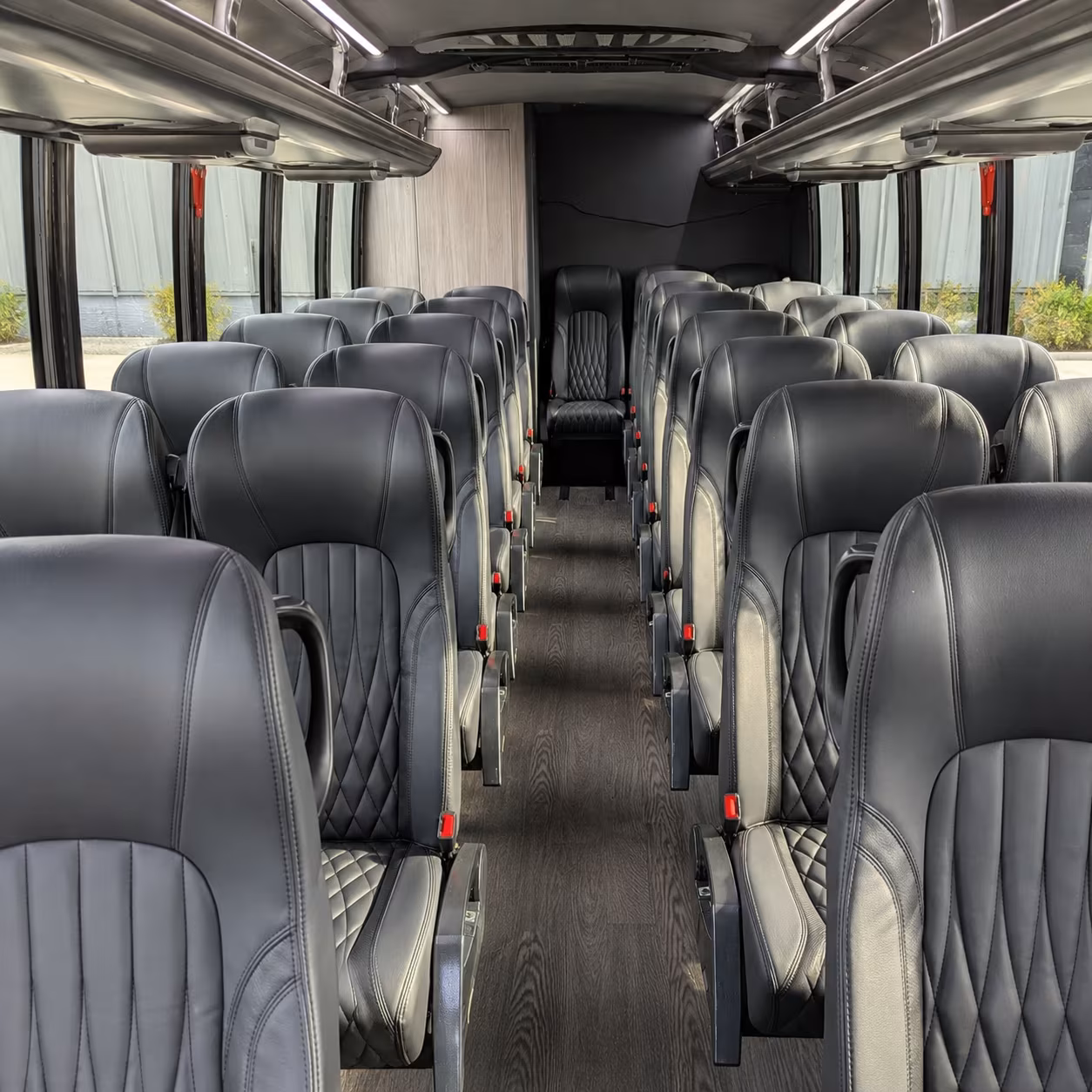 huntsville 25 passenger minibus inside