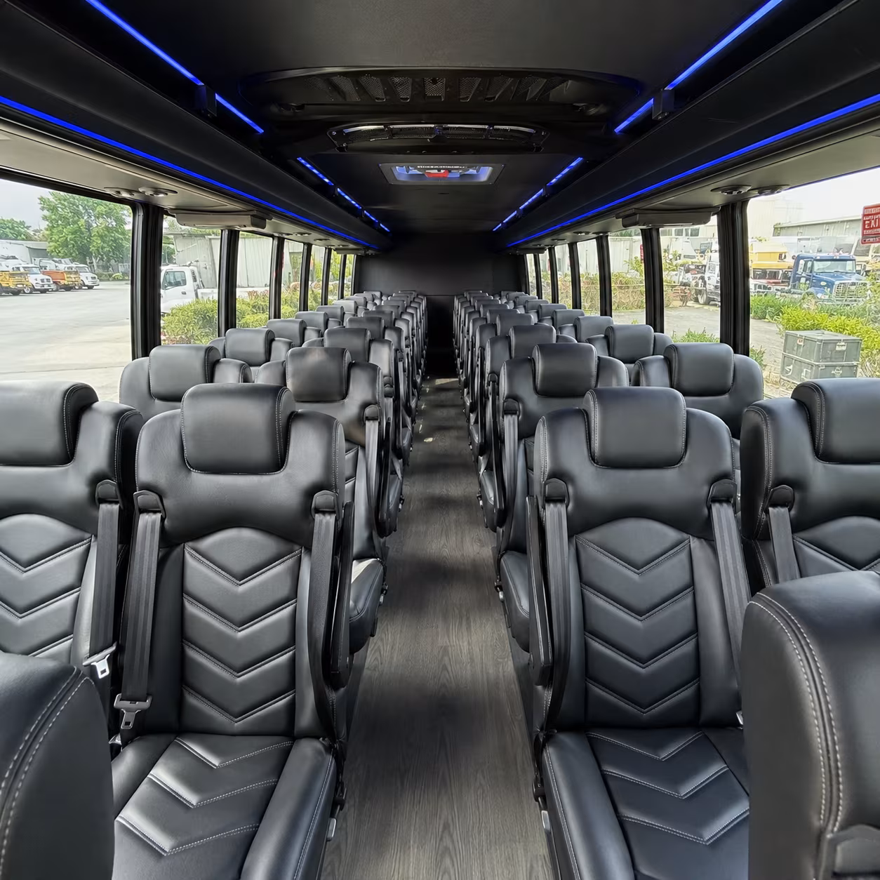 huntsville 25 passenger minibus interior