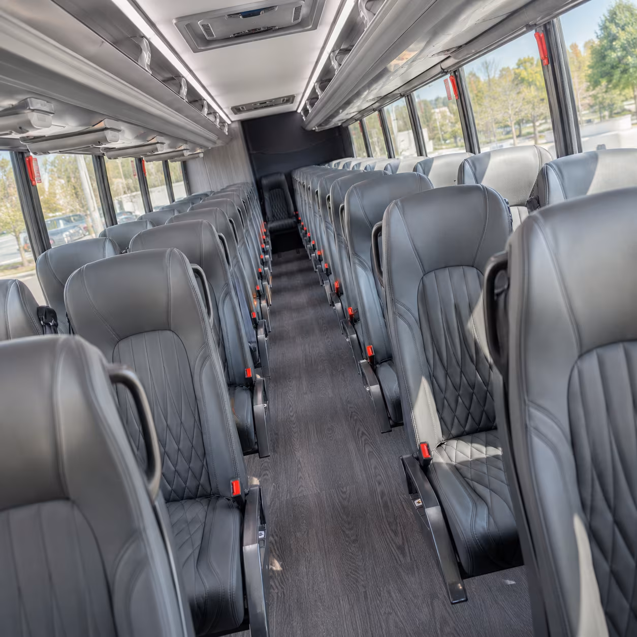 huntsville 28 passenger minibus inside