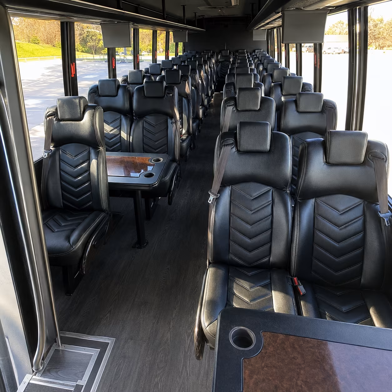 huntsville 35 passenger minibus interior
