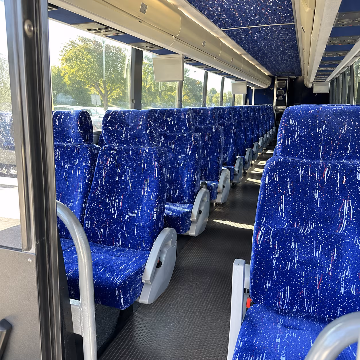 huntsville 50 passenger charter bus inside