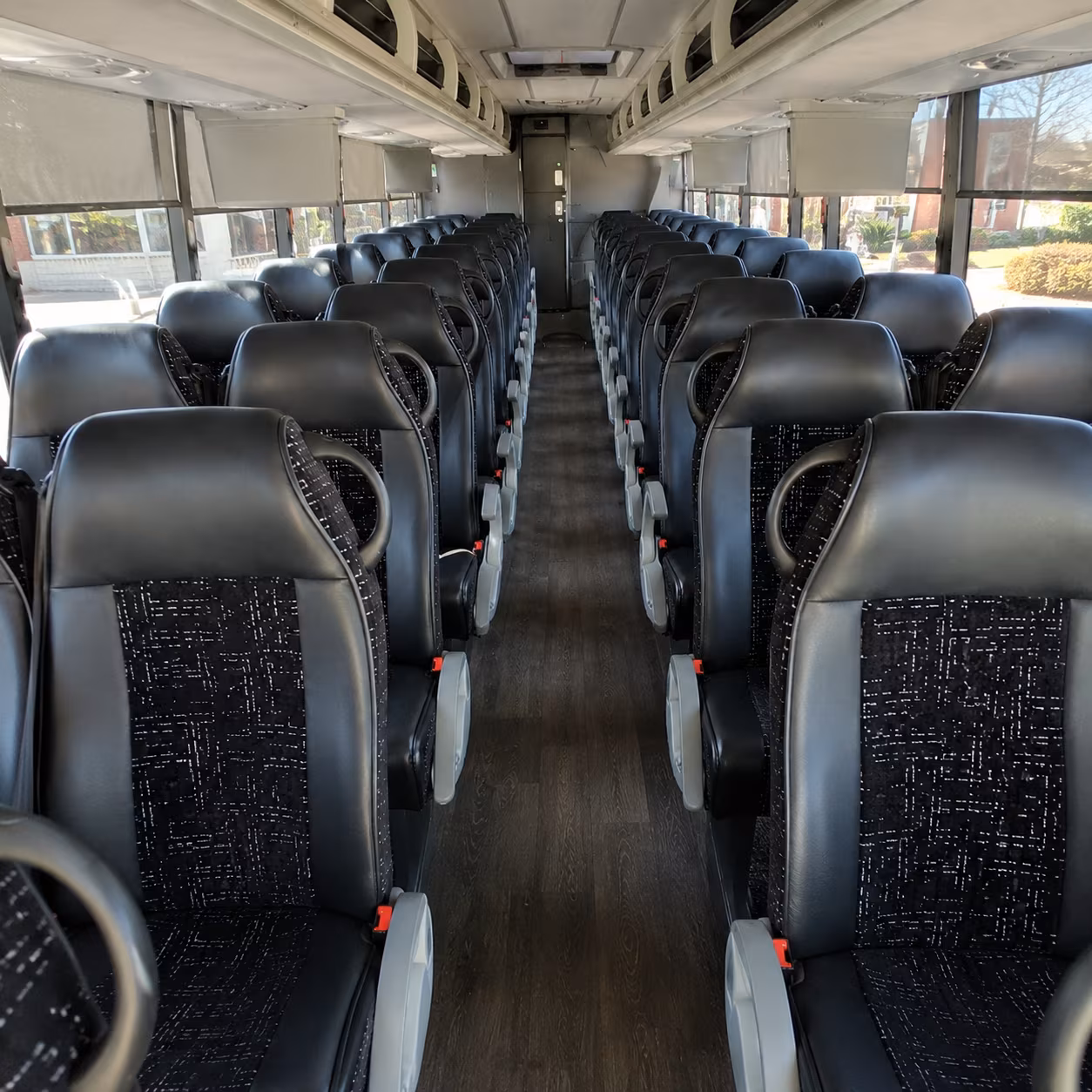 huntsville 54 passenger charter bus inside