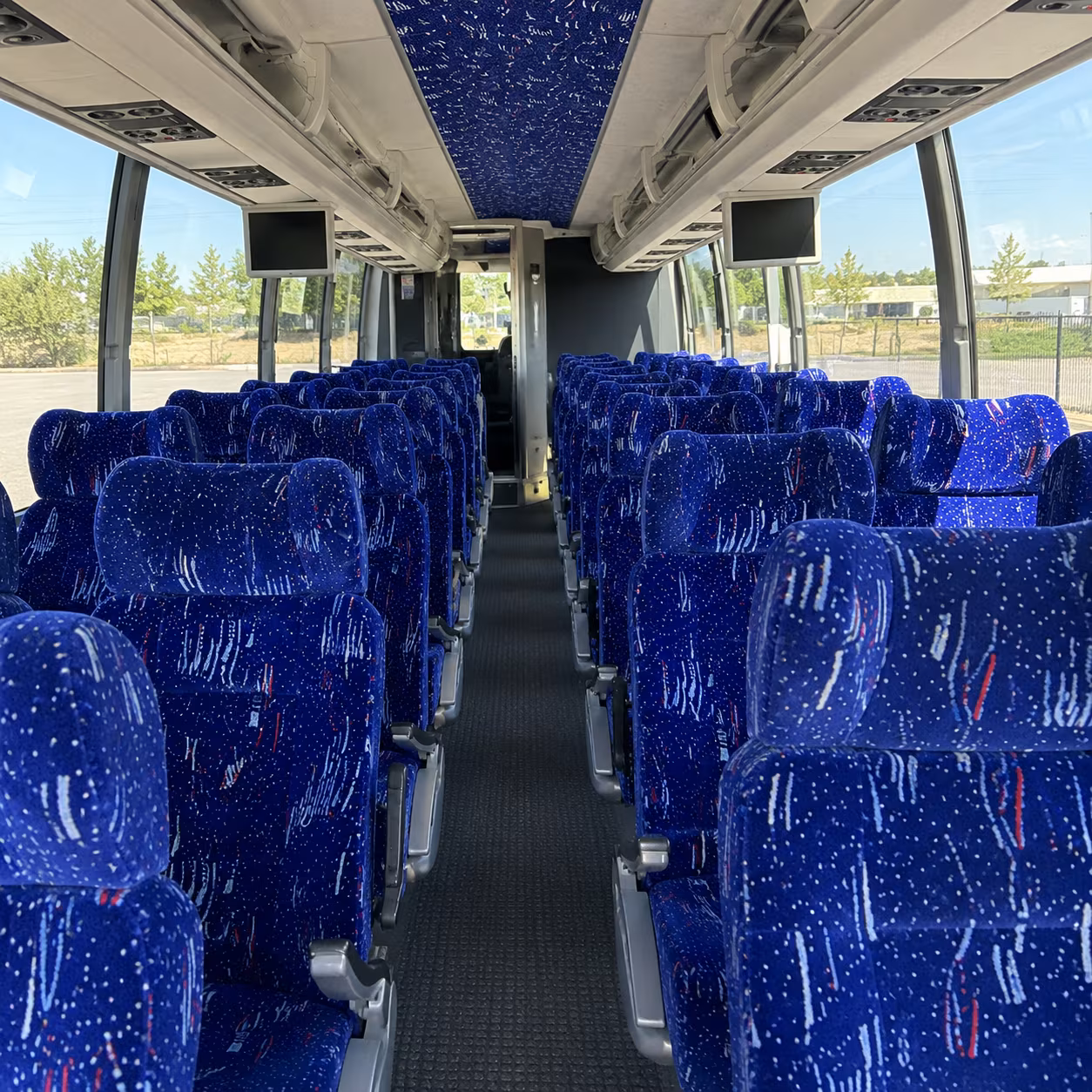 huntsville 54 passenger charter bus interior