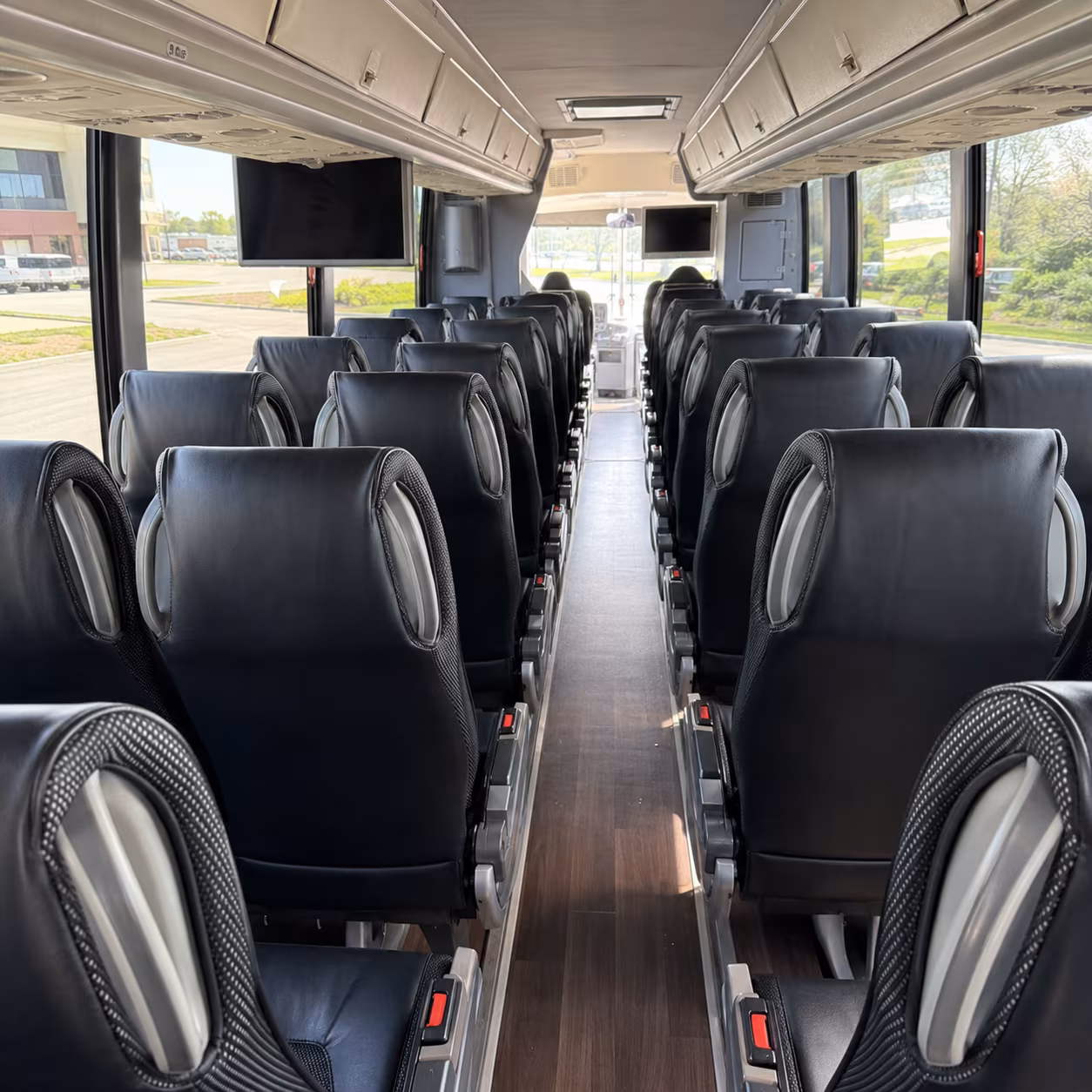 huntsville 56 passenger charter bus inside