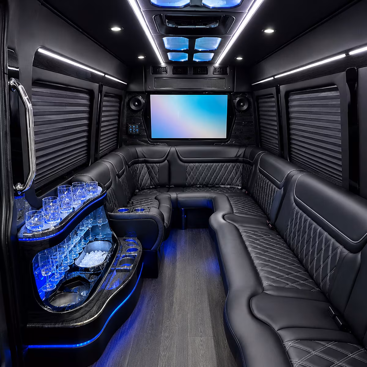 huntsville party bus interior