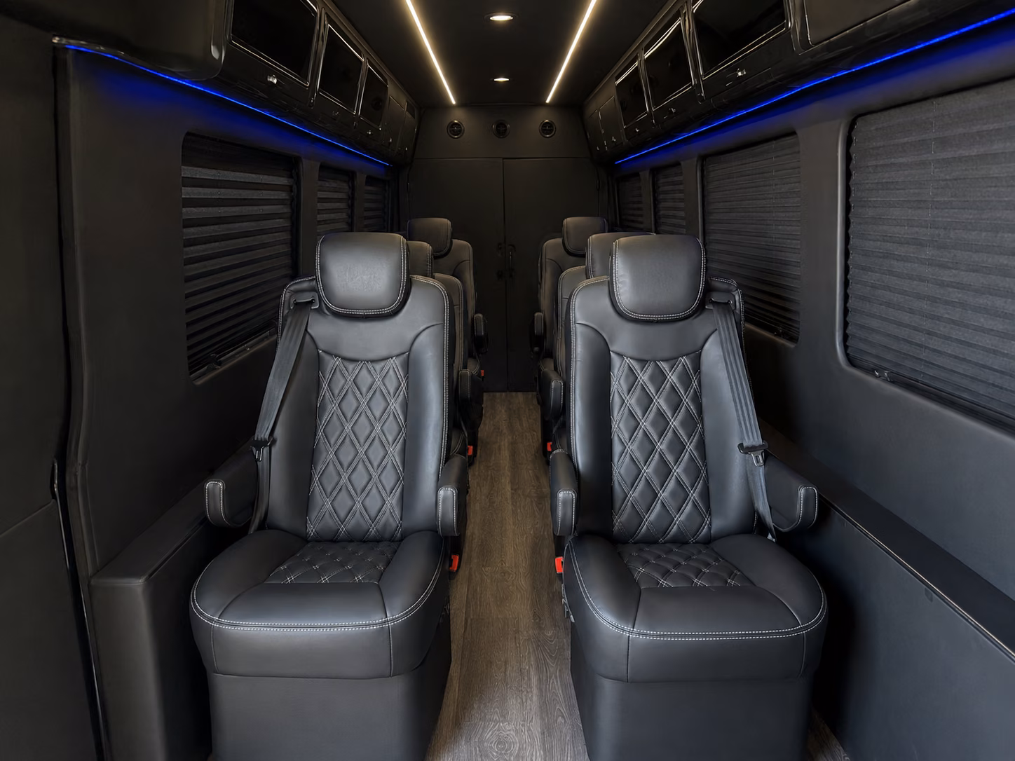huntsville sprinter van with driver inside